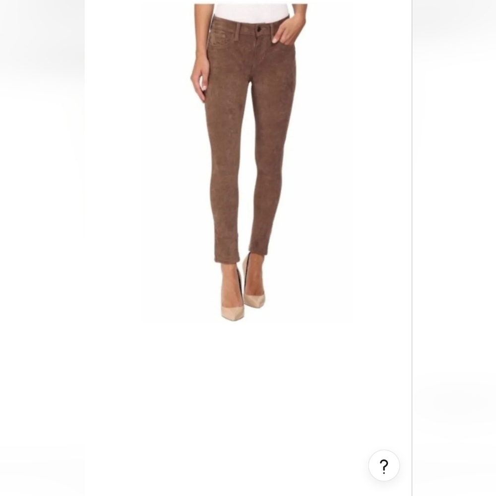 Mid rise Faux suede stretch jeans size 25